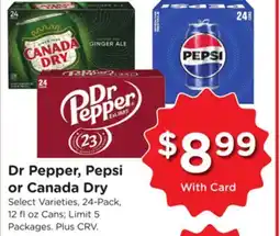 Ralphs Dr Pepper, Pepsi or Canada Dry offer