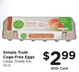Ralphs Simple Truth Cage-Free Eggs offer