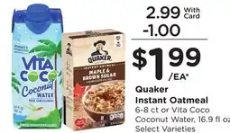 Ralphs Quaker Instant Oatmeal offer