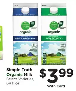 Ralphs Simple Truth Milk offer