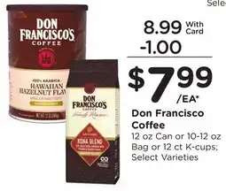 Ralphs Don Francisco Coffee offer
