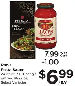 Ralphs Rao's Pasta Sauce offer