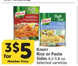 Albertsons Knorr Rice or Pasta Sides offer