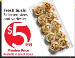 Albertsons Fresh Sushi offer