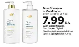 Food 4 Less Dove Shampoo or Conditioner offer