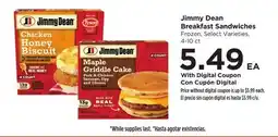 Food 4 Less Jimmy Dean Breakfast Sandwiches offer