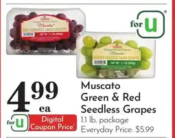 Pavilions Muscato Green & Red Seedless Grapes offer