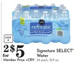 Pavilions Signature SELECT Water offer