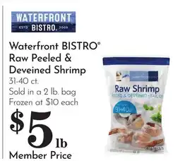 Pavilions Waterfront BISTRO Raw Peeled & Deveined Shrimp offer