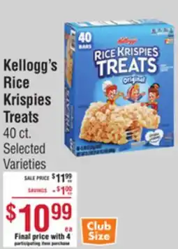 Smart & Final Kellogg's Rice Krispies Treats offer