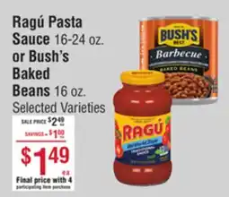Smart & Final Ragú Pasta Sauce or Bush's Baked Beans offer