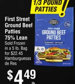 Smart & Final First Street Ground Beef Patties offer