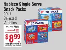 Smart & Final Nabisco Single Serve Snack Packs offer