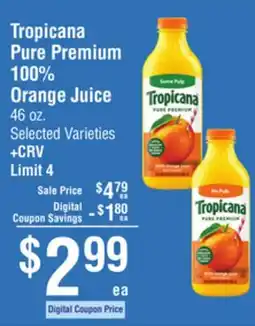 Smart & Final Tropicana Pure Premium 100% Orange Juice offer