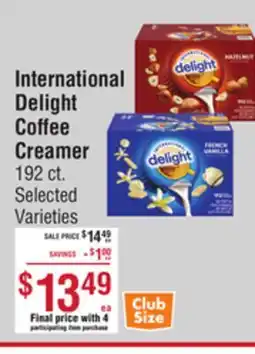 Smart & Final International Delight Coffee Creamer offer