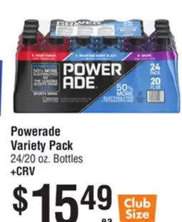 Smart & Final Powerade Variety Pack offer