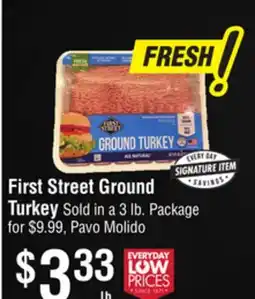 Smart & Final First Street Ground Turkey offer