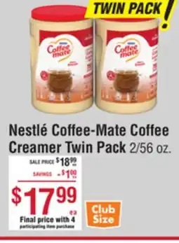 Smart & Final Nestlé Coffee-Mate Coffee Creamer Twin Pack offer