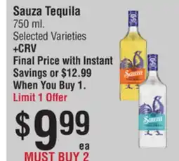 Smart & Final Sauza Tequila offer