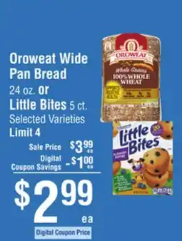 Smart & Final Oroweat Wide Pan Bread or Little Bites offer