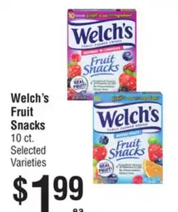 Smart & Final Welch's Fruit Snacks offer