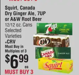 Smart & Final Squirt, Canada Dry Ginger Ale, 7UP or A & W Root Beer offer