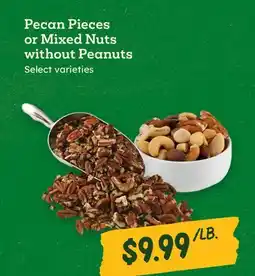 Sprouts Farmers Market Pecan Pieces or Mixed Nuts without Peanuts offer