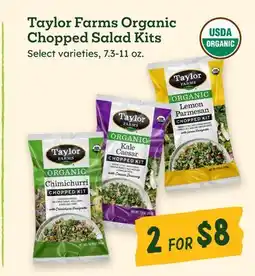Sprouts Farmers Market Taylor Farms Organic Chopped Salad Kits offer