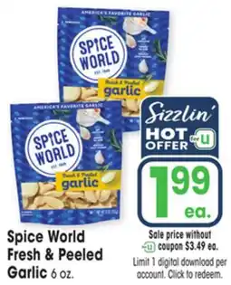 Jewel-Osco Spice World Fresh & Peeled Garlic offer