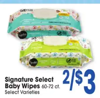 Jewel-Osco Signature Select Baby Wipes offer