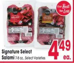 Jewel-Osco Signature Select Salami offer
