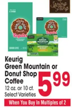 Jewel-Osco Keurig Green Mountain or Donut Shop Coffee offer
