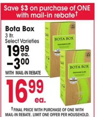 Jewel-Osco Bota Box offer