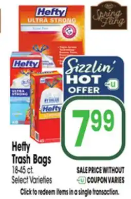 Jewel-Osco Hefty Trash Bags offer