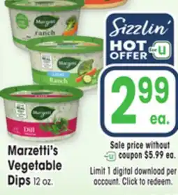 Jewel-Osco Marzetti's Vegetable Dips offer