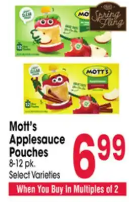 Jewel-Osco Mott's Applesauce Pouches offer
