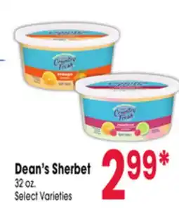 Jewel-Osco Dean's Sherbet offer