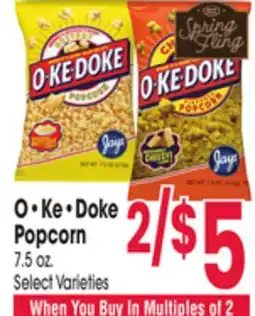 Jewel-Osco O•Ke• Doke Popcorn offer