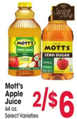 Jewel-Osco Mott's Apple Juice offer
