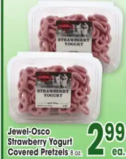 Jewel-Osco Jewel-Osco Strawberry Yogurt Covered Pretzels offer