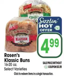 Jewel-Osco Rosen's Klassic Buns offer