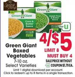 Jewel-Osco Green Giant Boxed Vegetables offer