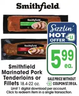Jewel-Osco Smithfield Marinated Pork Tenderloins or Fillets offer