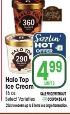 Jewel-Osco Halo Top Ice Cream offer