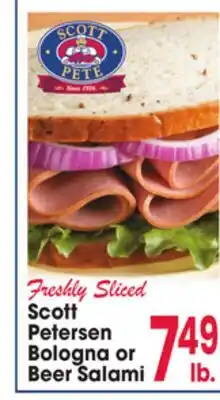 Jewel-Osco Scott Petersen Bologna or Beer Salami offer