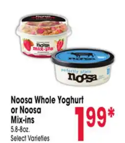 Jewel-Osco Noosa Whole Yoghurt or Noosa Mix-ins offer