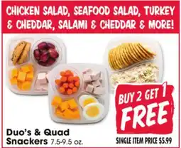 Jewel-Osco Duo's & Quad Snackers offer