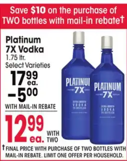Jewel-Osco Platinum 7X Vodka offer