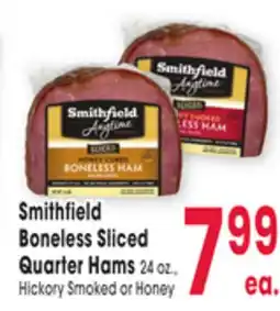 Jewel-Osco Smithfield Boneless Sliced Quarter Hams offer