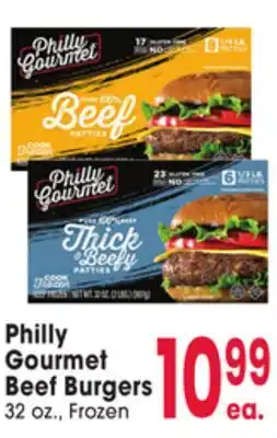 Jewel-Osco Philly Gourmet Beef Burgers offer